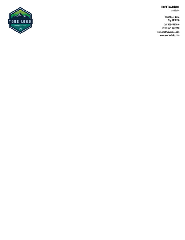 Letterhead - Simple Large Logo