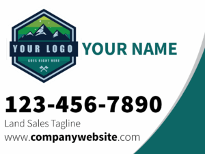 Car & Truck Magnets for Land Sales - color swoosh