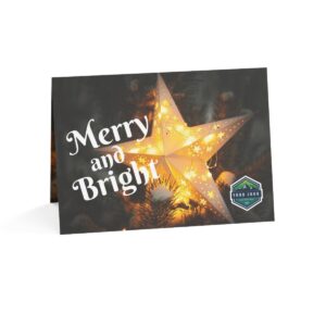 Christmas Cards for Land Sales Companies - Merry and Bright Star