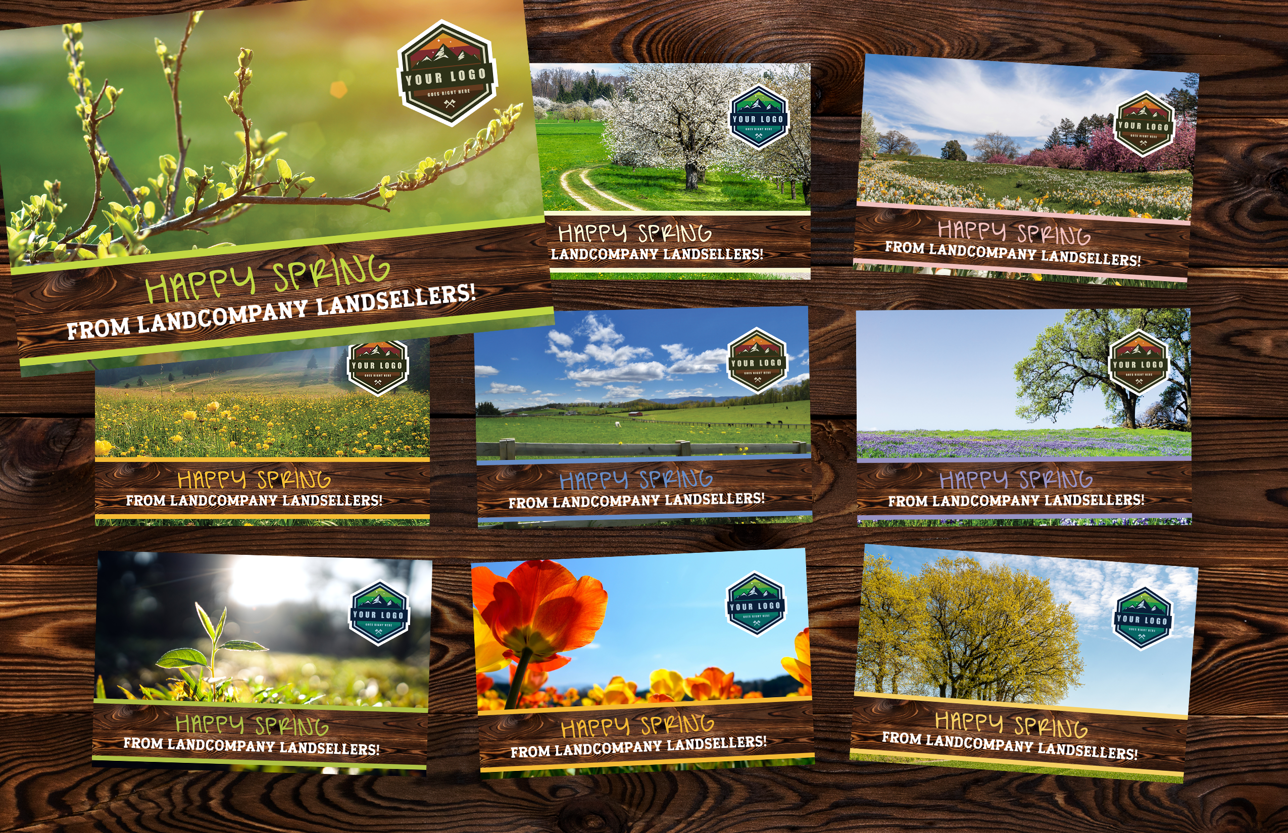 Start of Spring Postcards for Land Sales Agents