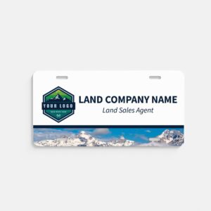 License Plates for Land Sales - Bottom Pano