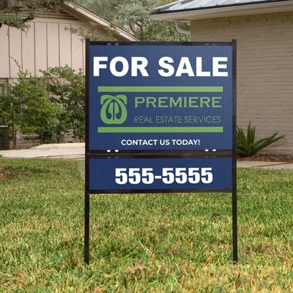Standard real estate signs